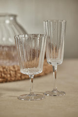 Zodax Forli Bubble Champagne Flutes, Set of 4