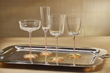 Zodax Amber & Pink Sachi Red Wine Glasses, Set of 4