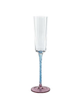 Zodax Pink & Blue Sachi Champagne Flutes, Set of 6