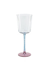 Zodax Pink & Blue Sachi Red Wine Glasses, Set of 4