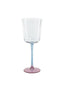 Zodax Pink & Blue Sachi Red Wine Glasses, Set of 4