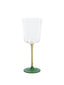 Zodax Green & Amber Sachi Red Wine Glasses, Set of 4