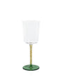 Zodax Green & Amber Sachi White Wine Glasses, Set of 6