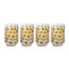 Zodax Amber Abbeville Glass Tumblers, Set of 4