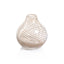 Zodax Onion Beige Chantilly Swirl Glass Bud Vase