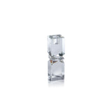 Zodax Medium Plain Clear Verdun Artistry Crystal Glass Candlestick