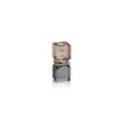 Zodax Small 2-Tone Verdun Artistry Crystal Glass Candlestick