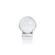 Zodax Small Clear Sakinah Decorative Crystal Glass Orb on Base