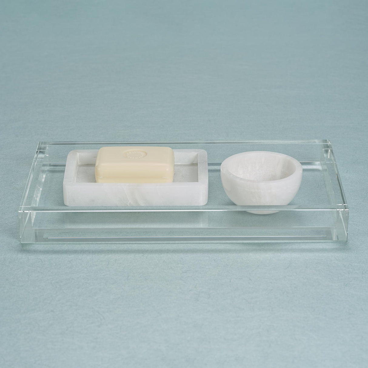 Zodax Large Carnac Crystal Glass Vanity Tray