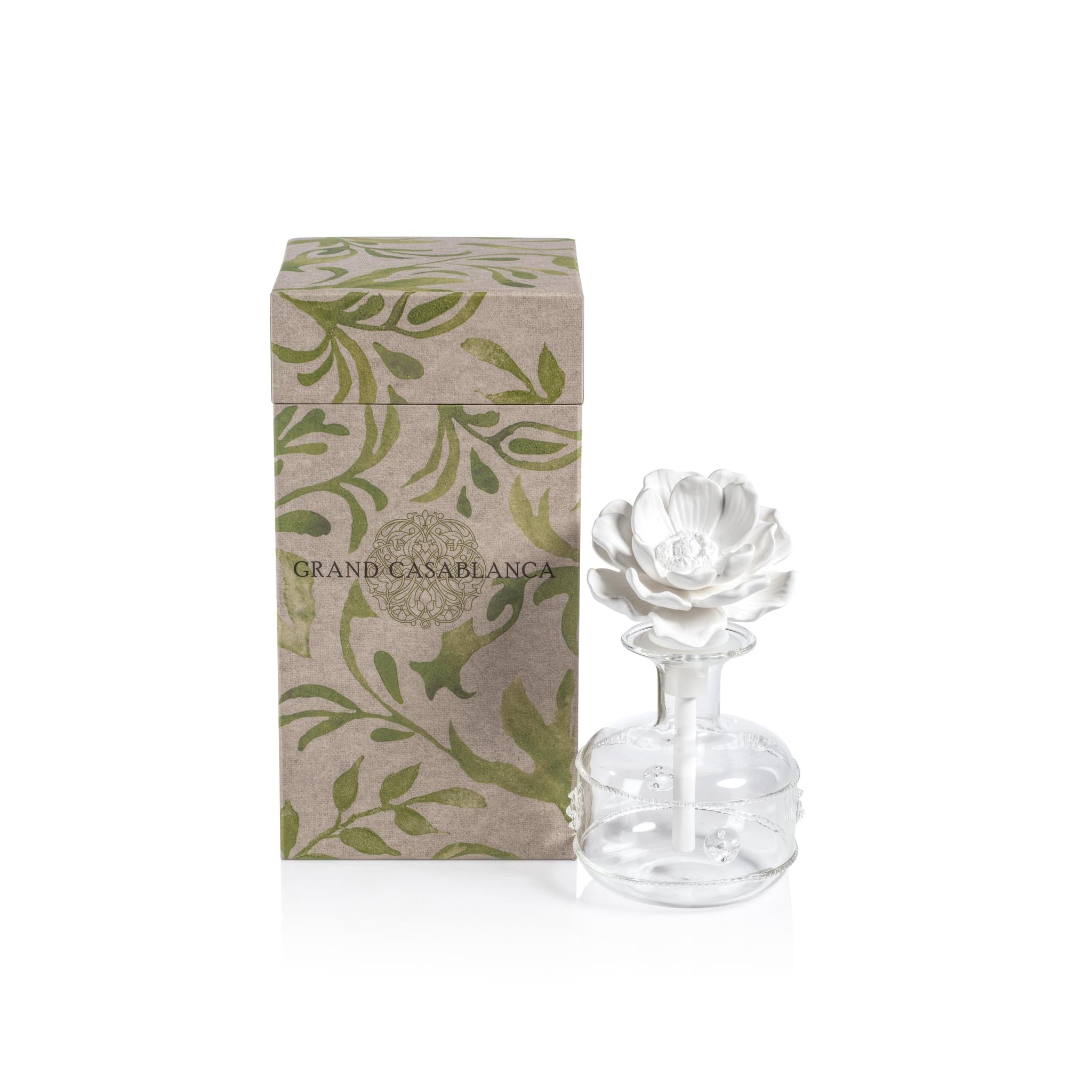 Zodax Water Lotus Casablanca Porcelain Diffuser - Thumbnail 2