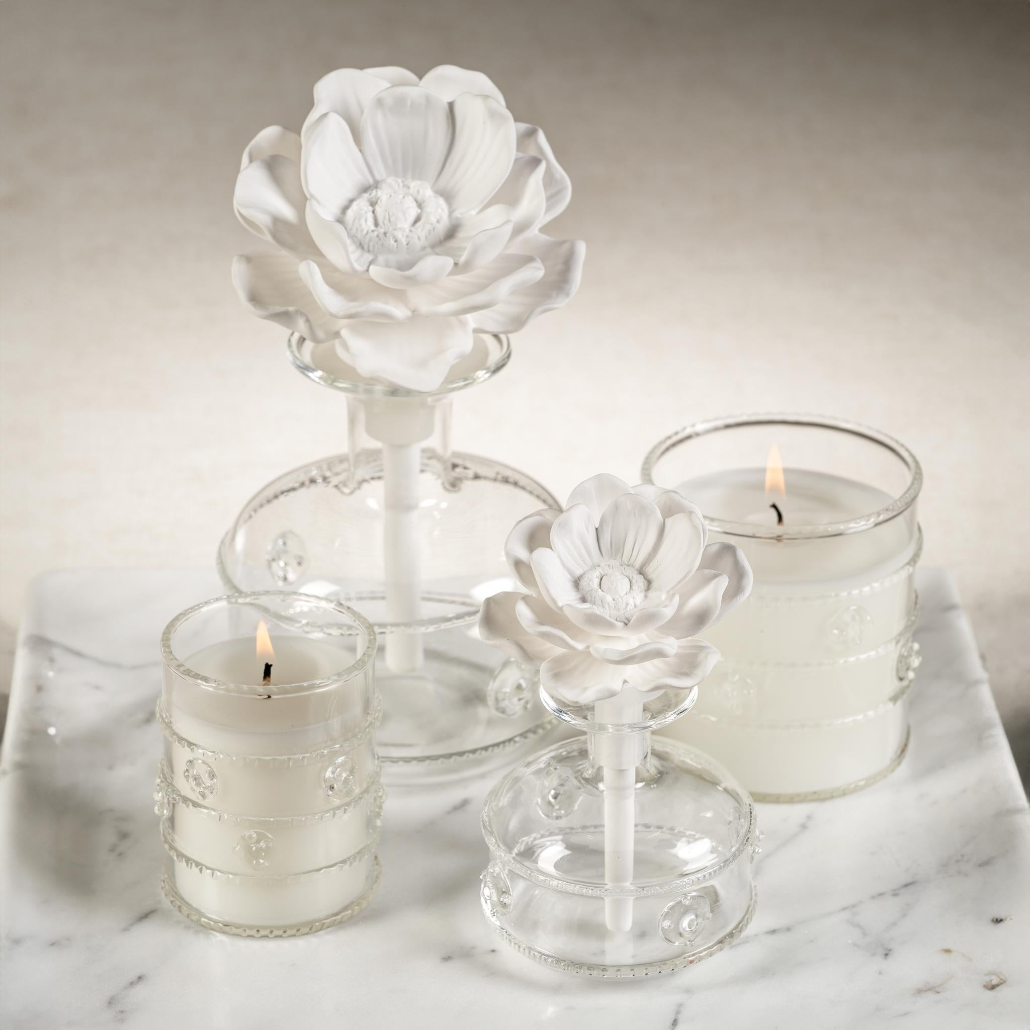 Zodax Water Lotus Casablanca Porcelain Diffuser