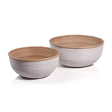 Zodax Sedna Rattan Bowls, Set of 2