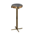 Zodax Round Florenza Petrified Wood Cocktail Table