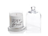Zodax Grapefruit Scented Candle Jar with Glass Dome