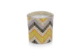 Zodax Multicolor Chevron Mia Handwoven Scented Candle Jar,  Multicolor Chevron