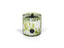 Zodax Sicilian Lemon Bergamot Clear & Green AG Opal Glass 3-Wick Candle Jar-Sicilian Lemon Bergamot