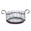 Zodax Regale 6-Shot Tequila Serving Set, Bronze