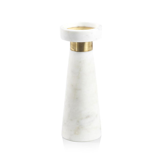 Zodax 10" Mannara Marble Pillar Candle Holder