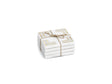 Zodax Mannara 4-Inch Square Marble Coasters, Set of 4