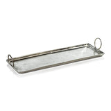 Zodax Tadao 30-Inch Long Raw Aluminum Tray