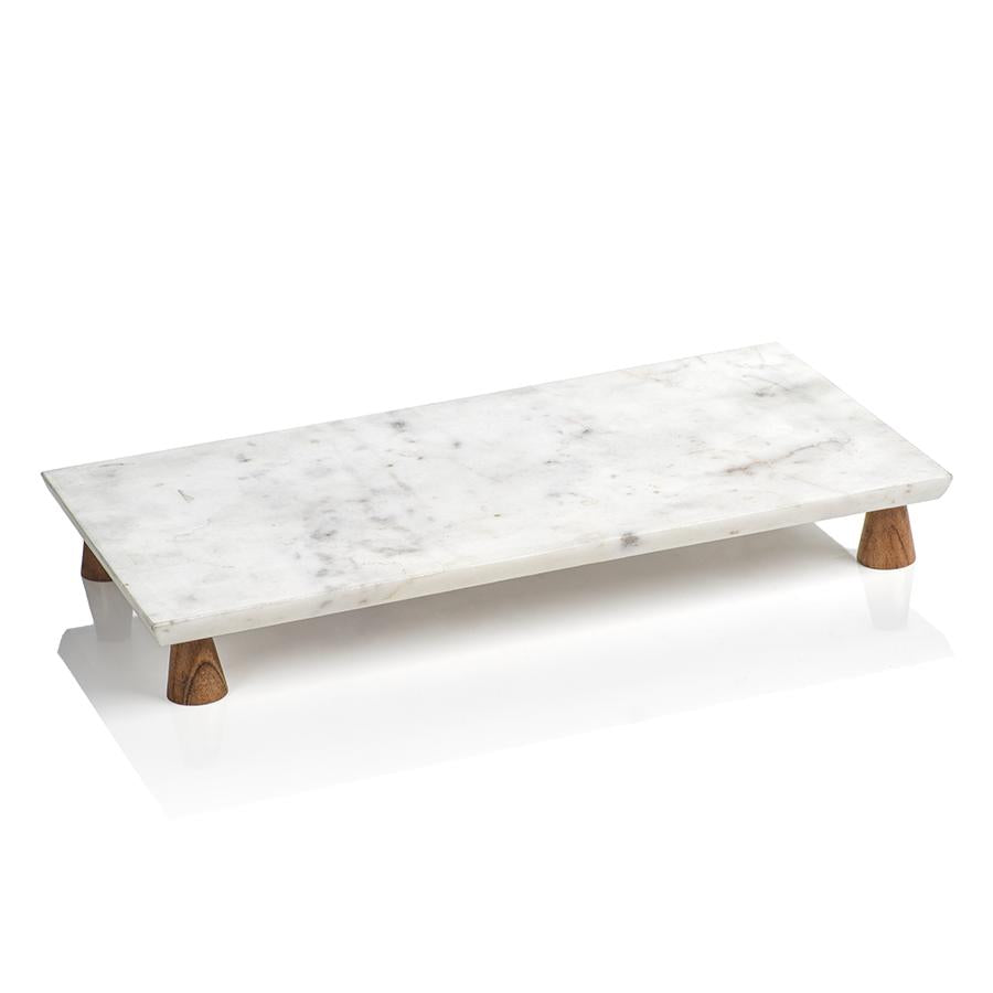 Zodax Aversa Marble Footed Cheese Tray