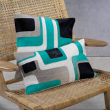 Zodax 12" x 20" Atrani Cotton & Hair on Leather Throw Pillow