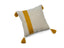 Zodax Yellow Positano Embroidered Throw Pillow with Tassels, 18" x 18"