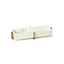 Zodax White Catania Marble Tray on Metal Base