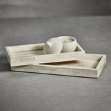 Zodax Mahar Rectangular Bone Inlay Tray