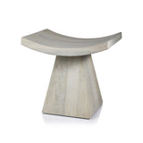 Zodax Annika 18-Inch Tall Mango Wood Stool