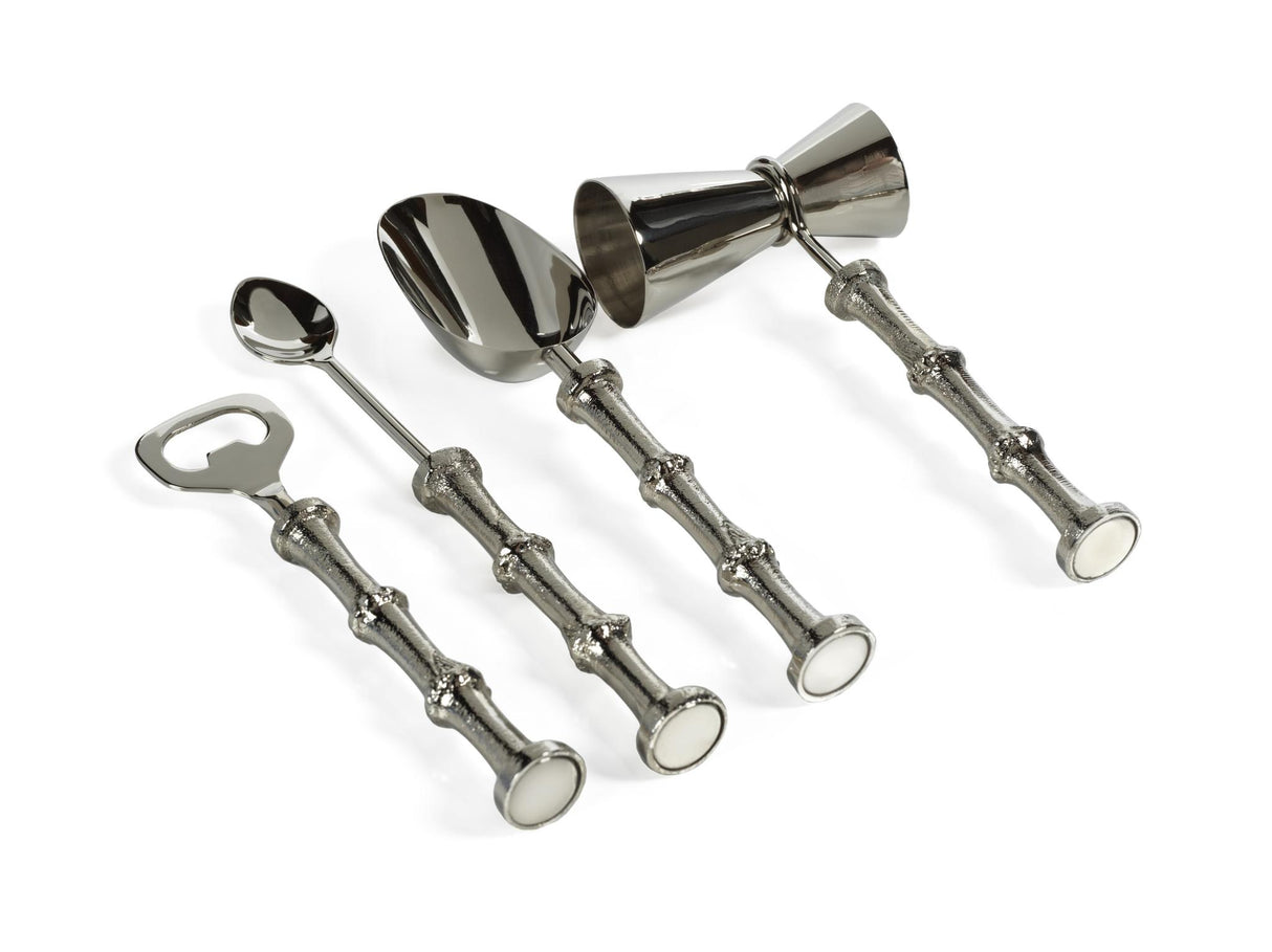 Zodax Pavia Bamboo 5-Piece Bar Tool Set