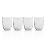 Zodax Pimlico Hammered Tumbler Glasses, Set of 4