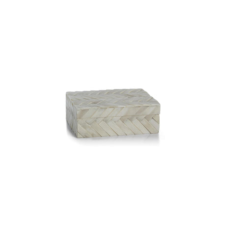 Zodax Medium Bengkulu Bone Braided Decorative Box