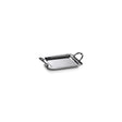 Zodax X-Small Nickel Manetta Polished Steel and Brass Tray