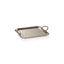 Zodax Medium Gold Manetta Polished Steel and Brass Tray