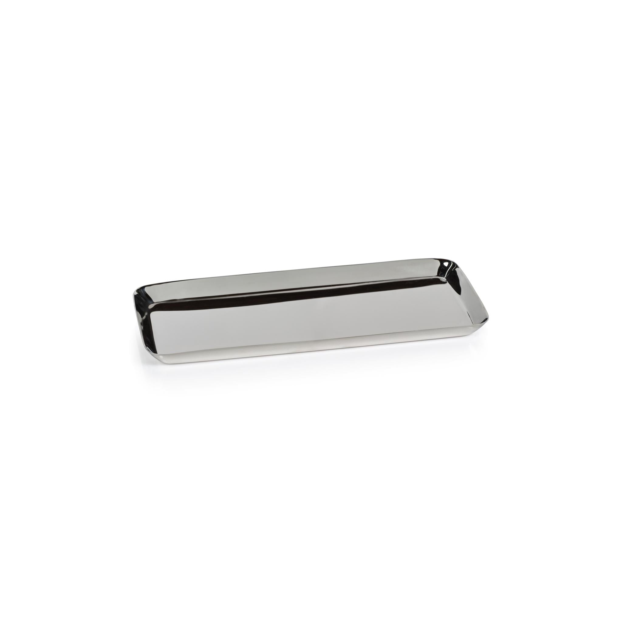 Zodax Medium Nickel Perpignan Versatile Rectangular Polished Steel