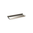 Zodax Medium Gold Perpignan Versatile Rectangular Polished Steel Tray