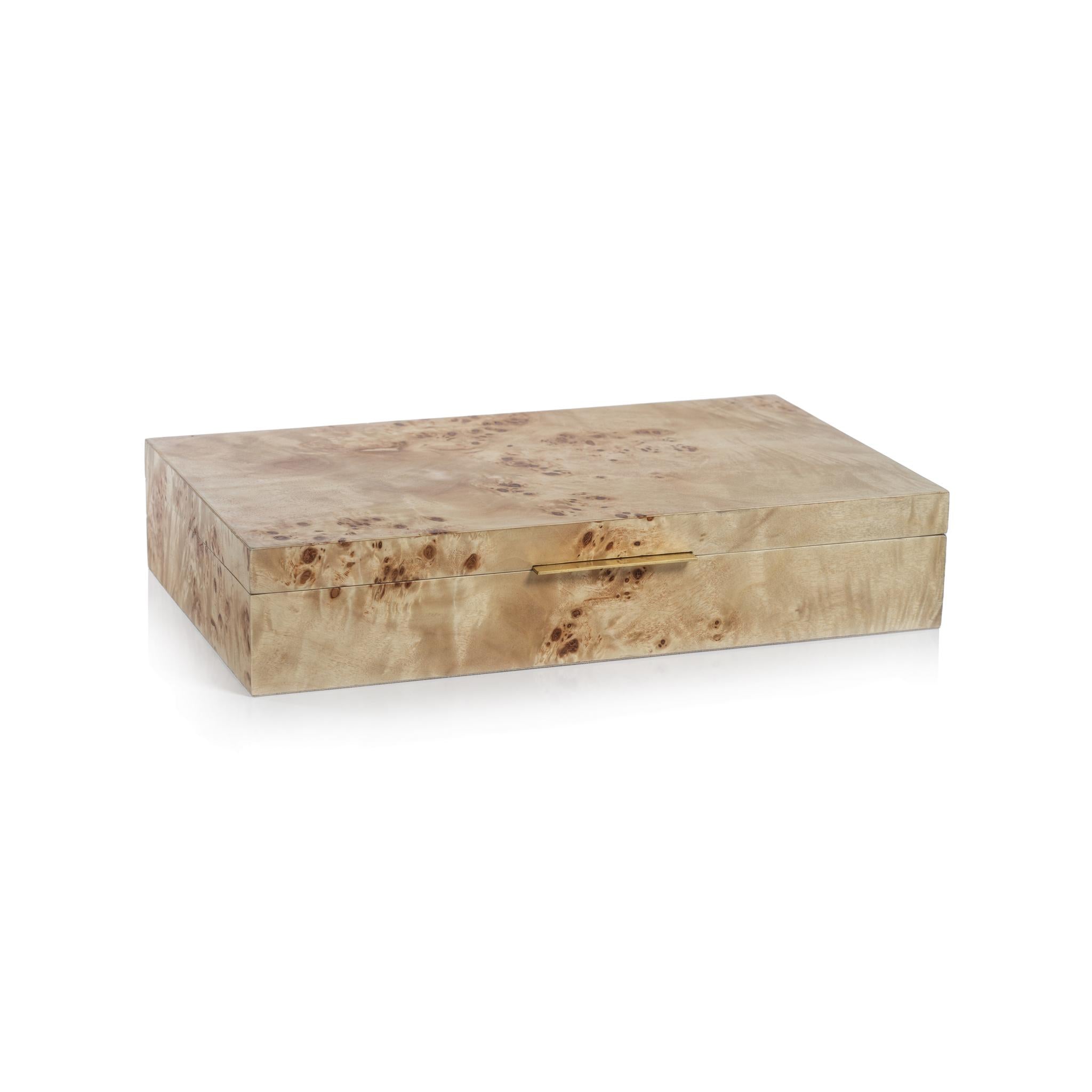 Zodax Large Bogor Burlwood Veneer Decorative Box – DecoratorsBest