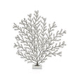Zodax Large Cetus Coral Branch Metal Sculpture on Marble Base