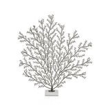 Zodax Large Cetus Coral Branch Metal Sculpture on Marble Base