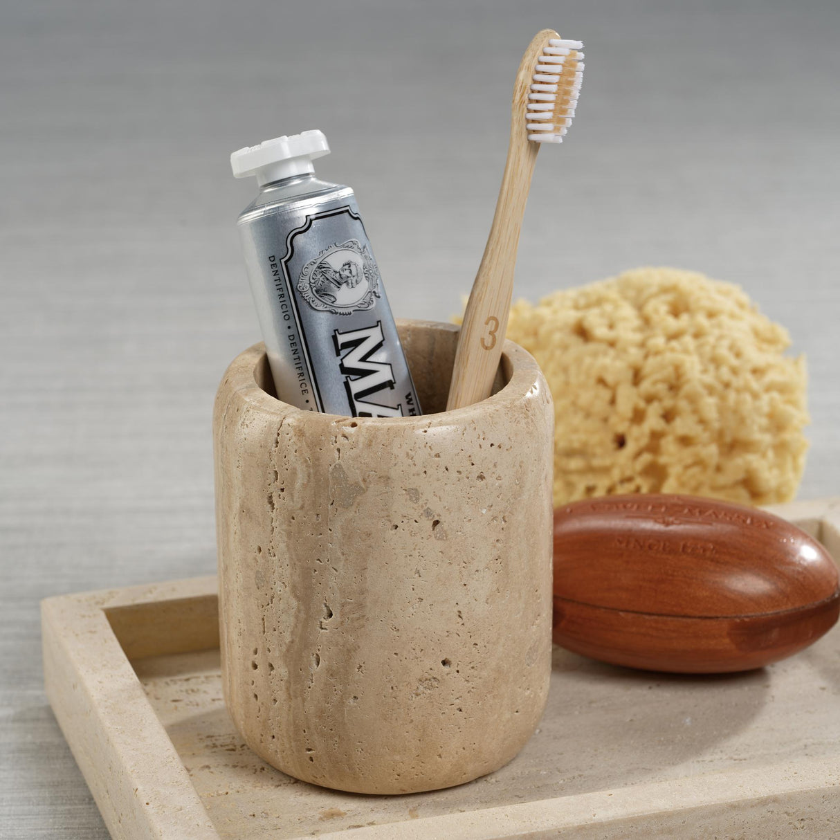 Zodax Scotia Travertine Marble Tumbler