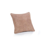 Zodax 16" x 16" Amalfi Blush Carpi Leather & Lux Linen Blend Accent Pillow