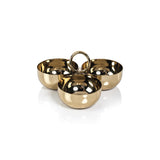 Zodax Gold Andaman Cocktail Condiment Bowl Set