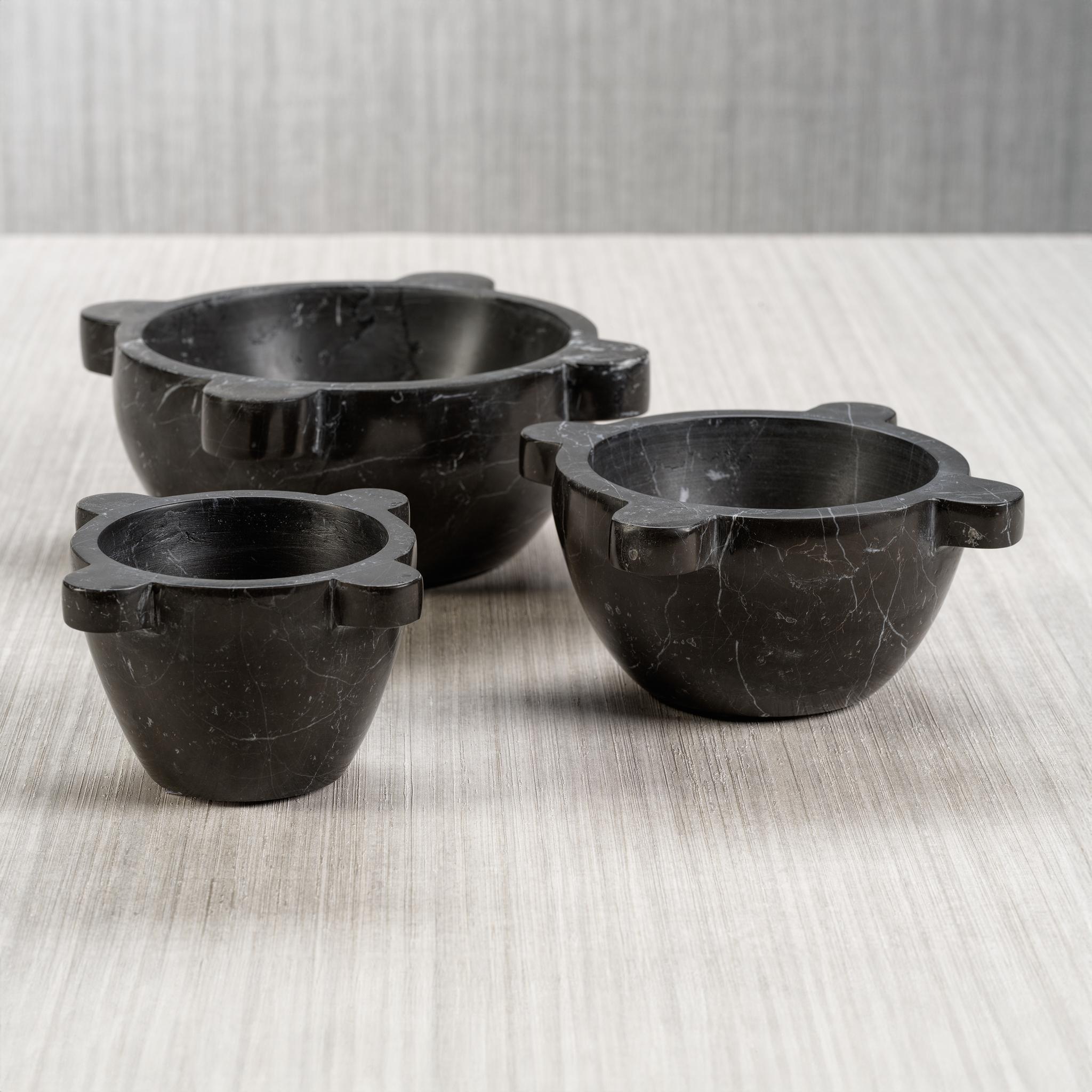 Zodax Marquina Ross Marble Mortar / Condiment Bowl - Thumbnail 3