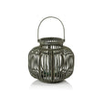 Zodax Small Dumai Gray Bamboo Decorative Lantern