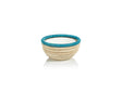 Zodax Turquoise Matera 6.25"Coiled Abaca Condiment Bowls, Set of 6