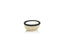 Zodax Black Matera 5.25"Coiled Abaca Condiment Bowls, Set of 6