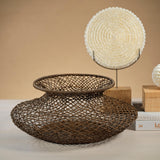 Zodax Serang 24" Diameter Loose Weave Rattan Basket / Vase