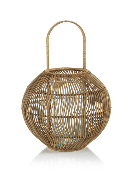 Zodax Large Teramo Rattan Woven Decorative Lantern