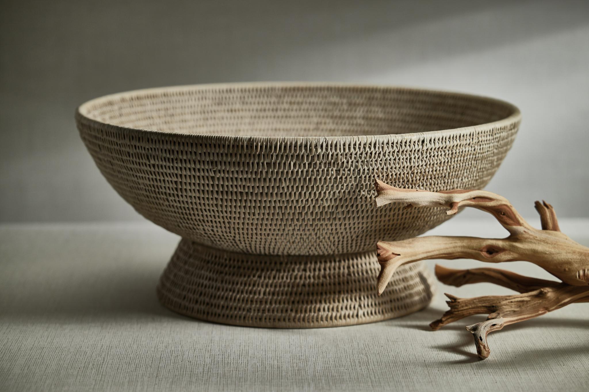 Zodax Surbiton Rattan Footed Bowl